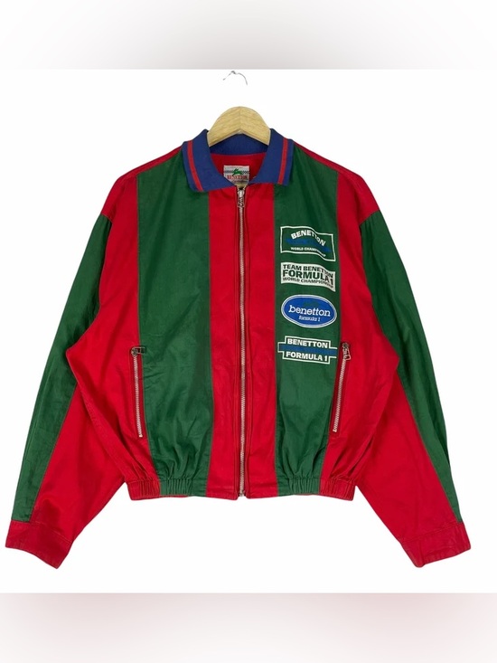 United Colors Of Benetton Jackets & Blazers - Vintage 90s Benetton Racing Team F1 Light Zipper Jacket Size Medium